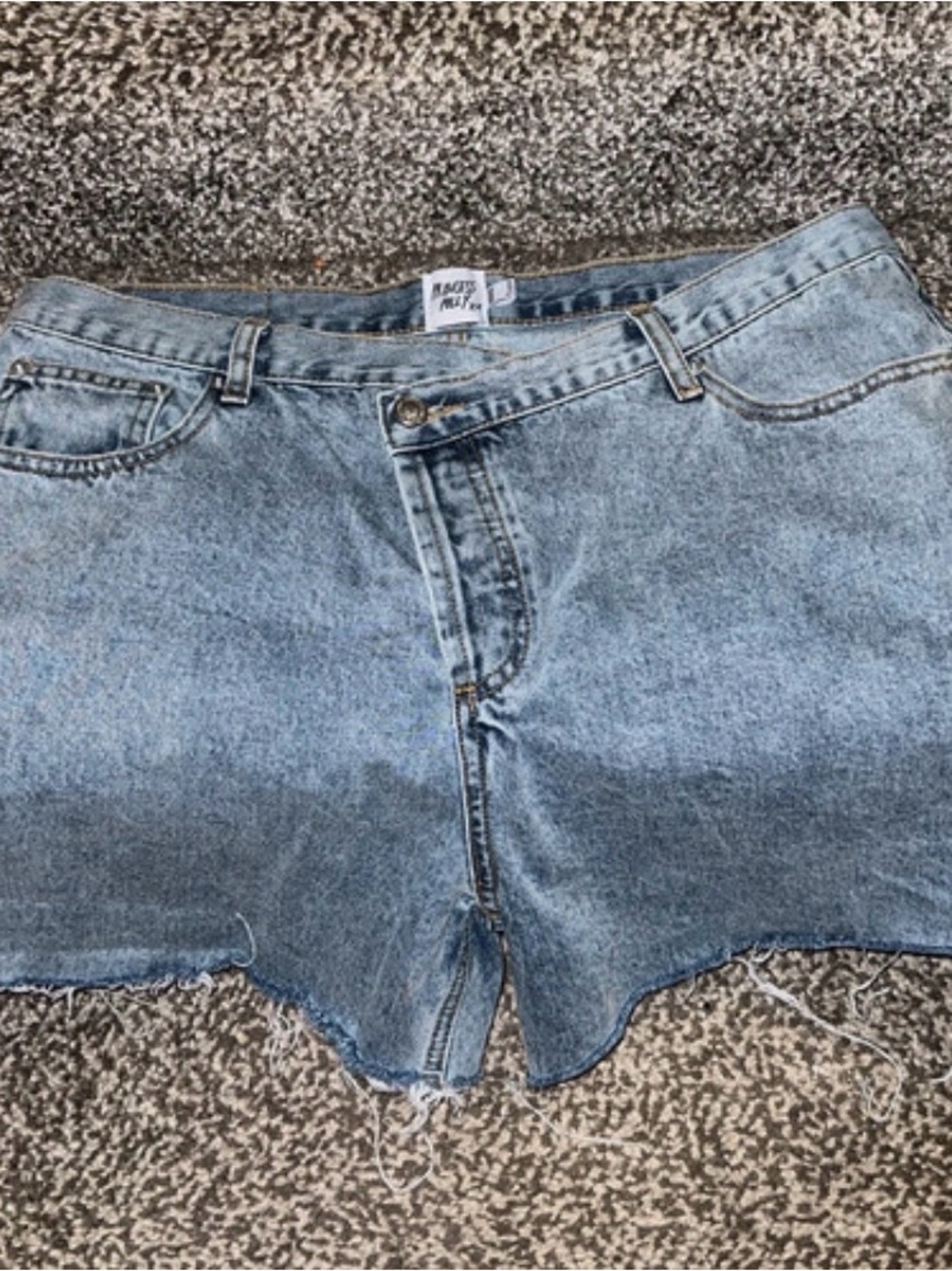 Princess Polly Light Blue High-Rise Denim Shorts